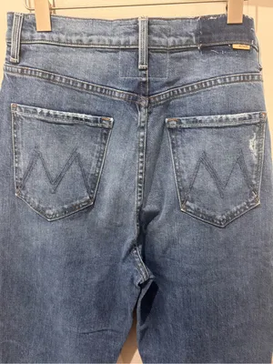 MOTHER SUPERIOR Sz 29 Patch Knee Women's The Tune Up Crop Jean thumbnail 7