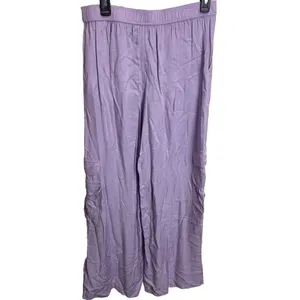 By Anthropologie Palazzo Utility Pants Cargo Wide Leg Lilac Purple Pull On Sz 10 thumbnail 13