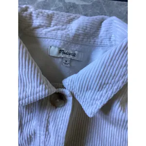 Madewell White Corduroy Shirt Jacket NG882 Womens M Cotton Shacket Button Up thumbnail 2