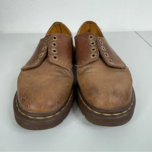 Vintage Dr. Martens Y2K‎ Brown Leather Shoes Size 8 thumbnail 2