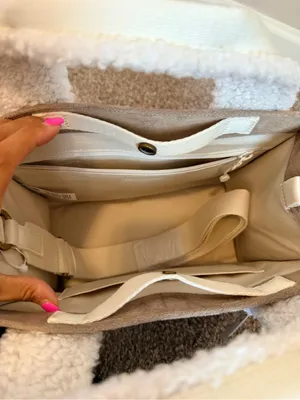 NWT Lululemon Boxy Mini Tote Bag 4.5L *Faux Shearling Trims ivory thumbnail 10