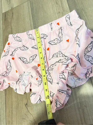 Grayson Social Women’s Sleep pajama Shorts angel‎ wings heart print pink medium thumbnail 8