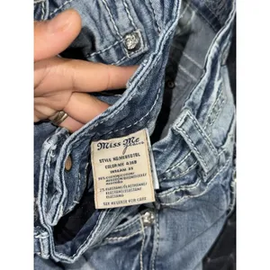 Miss Me Womens Bootcut Jeans Medium Wash Embroidered Mid Rise Sz 27 thumbnail 4