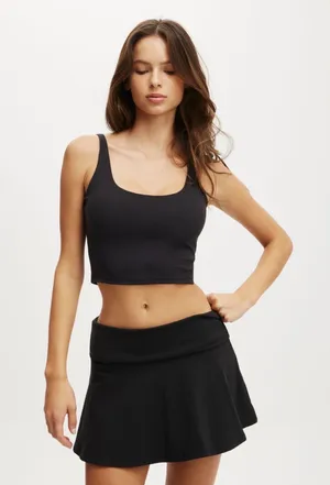 Cotton On iBODY Ultra Soft Scoop Tank Black thumbnail 1