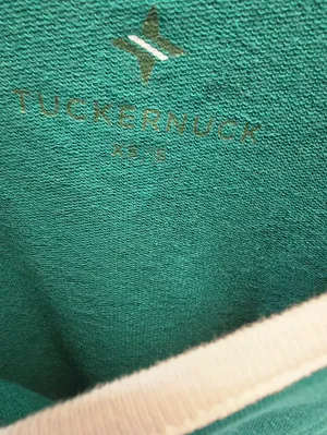 {XS/S} Tuckernuck Tnuck Sport Green And White Terry Farah Pullover Top thumbnail 8