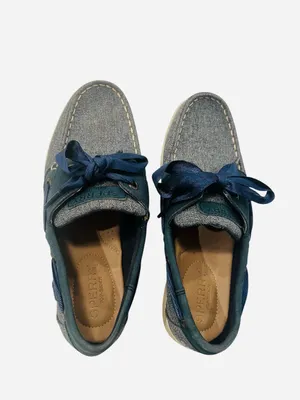 Sperry Women’s Two-Tone Blue Denim Boat Shoes thumbnail 6