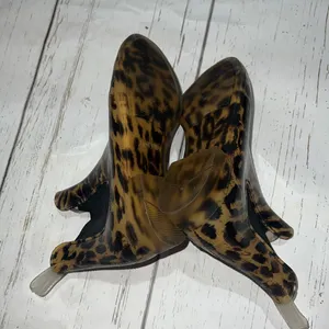 J. crew animal print short rain boots thumbnail 4