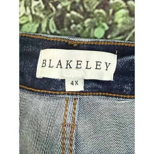 Blakeley Jeans size 4x rebel tummy control dark blue 34" inseam wide leg thumbnail 13