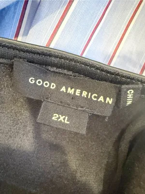 GOOD AMERICAN Faux Leather Cami Mini Dress in Black‎ size 2XL thumbnail 6