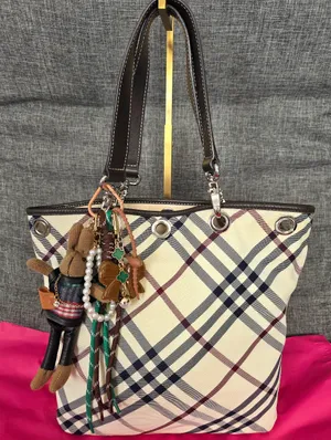 Burberry Blue Label Novacheck Vintage Canvas Tote Bag thumbnail 1