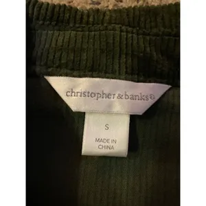 Christopher Banks Jacket Womens S Used Green Corduroy thumbnail 14