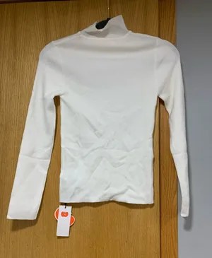 Cider White Mockneck Sweater - Size XS thumbnail 1