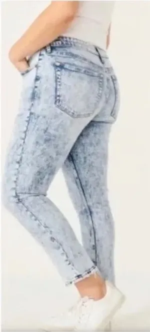 Abercrombie & Fitch Simone High Rise Slim Blue Acid Wash Jeans Size‎ 25 0R thumbnail 1