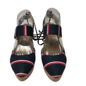 ‎Free People Monaco Boho navy striped wrap clog 39/9 thumbnail 5