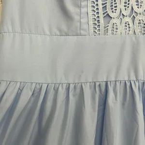 Chicwish V-Neck Lace Panelled Sleeveless Maxi Dress Baby Blue Cottagecore Feminine thumbnail 6