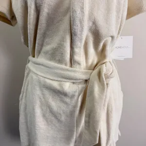 Beyond Yoga Tropez Romper Pistachio Cream Terry Cloth Short Sleeve Belted M NEW thumbnail 5