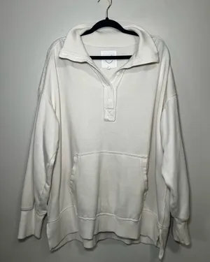 aerie cream pullover sweater thumbnail 1