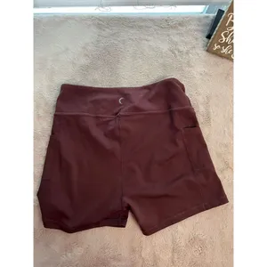 Zyia Women's Biker Shorts XL Purple High-Waisted with Pockets thumbnail 2