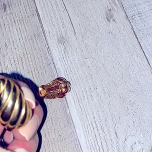 Faux gold vintage clip on earrings thumbnail 4