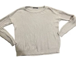 Brandy‎ Melville light brown knit sweater one size thumbnail 1