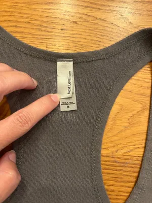 Darlin' Women's Gray Racerback Tank - Soft Scoop Neck thumbnail 2
