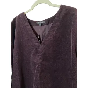 New Women's Madewell‎ Waffle-Knit Relaxed V-Neck Top Sz L thumbnail 2