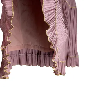 Kingvin Vintage 7 Polyester Accordion Dress Formal High Neck Shift‎ S thumbnail 5