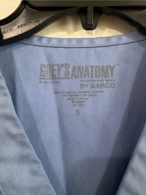 Grey's Anatomy Light Blue Scrub Top S thumbnail 2