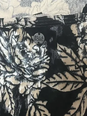 Billabong Mystic Dream Floral Velvet Mini Slip Dress Size Medium 90s Grunge thumbnail 5
