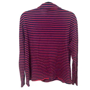 Frank & Eileen Patrick Popover Navy Red Striped Cotton Tee Lab Shirt Size Medium thumbnail 4