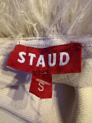 Staud Nellie Feather Crop Top thumbnail 5