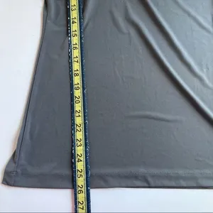 The Limited Sleeveless Top Blouse Silver Sparkle Trim GRAY Medium thumbnail 11