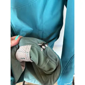 North Face Apex Thermal Teal Jacket Zip Up Outdoor Active Hiking Womens Large thumbnail 10