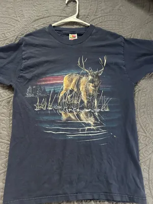 Fruit of the Loom Vintage deer shirt thumbnail 1