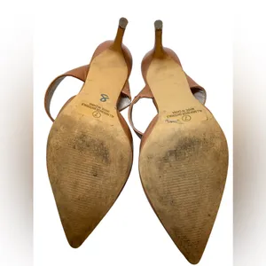 LULU'S Faire Tan High Heeled Mules Shoes Pointed Toe - Size 7 thumbnail 8