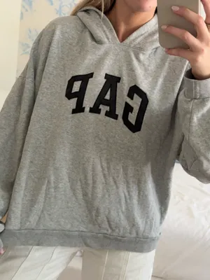 Gap Grey Sweatshirt Hooded thumbnail 2