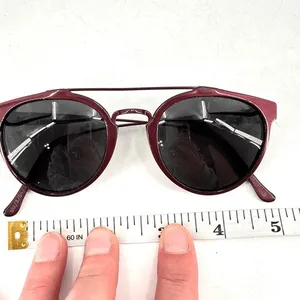 Retrosuperfuture Sunglasses Women Burgundy Double‎ Bridge Italian Retro Modern thumbnail 9