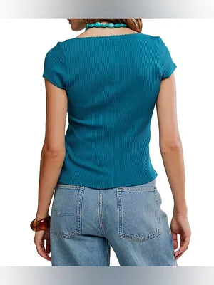 NWT Free People FP Intimately Most Wanted Cardi - Bayside Turquoise - XS thumbnail 7