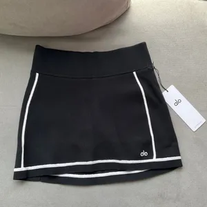 Alo Yoga Ribbed Sweater Knit Highline Mini Skirt S thumbnail 2