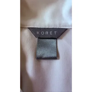 Koret White Minimalist Zip Jacket Lightweight Casual Size M thumbnail 3