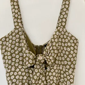 Plumeria Green Floral Cutout Romper thumbnail 7