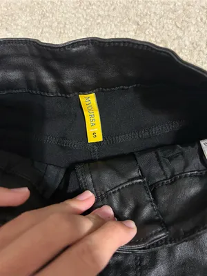 Black Faux Leather Mini Skirt thumbnail 3