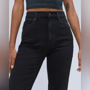 Everlane‎ The Original Cheeky Jean in Black Size 26 Crop thumbnail 5