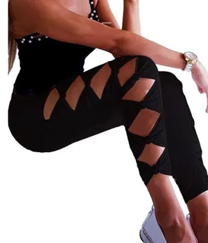 Black Cutout Jeggings Size M Size M thumbnail 1