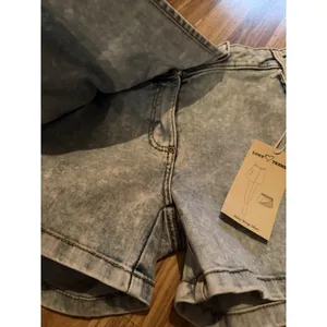 Love Trends NEW Blue Jean Skirt Skort‎ Shorts Women's Juniors Sz 7 thumbnail 4