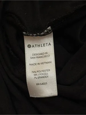 Athleta Essence Tie Back Tank in black women’s size XS thumbnail 8