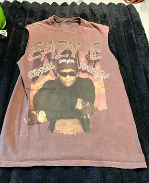 Express Yourself Brown Graphic Tank Top thumbnail 1