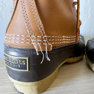 L.L. Bean | 8" Waterproof Leather Duck Boots Brown Size 6 thumbnail 8