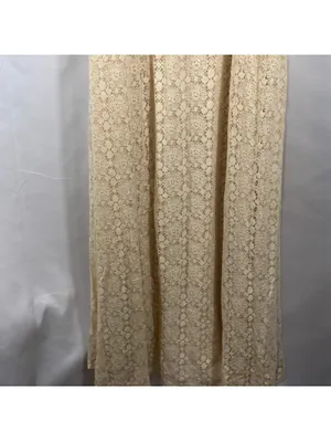 Flying Tomato Cream Crochet Lace Maxi Dress Size Medium thumbnail 3