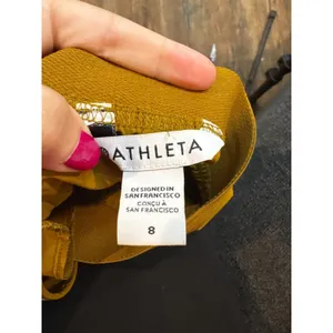 Athleta Vienna Cargo Pants in mustard gold thumbnail 5